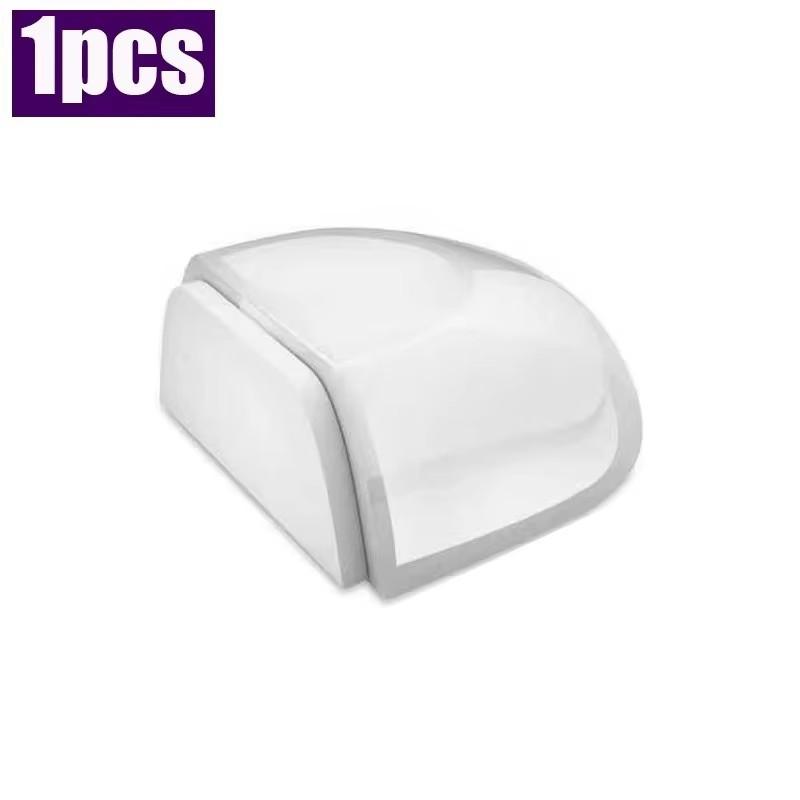 Transparent Self Adhesive Door Draft Stopper Floor Mounted Door Stop for Wall Furniture Door Handle Protection Home Improvement