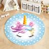 Free Shipping! Magical Unicorn Starry Kids' Room Rug All Seasons Mats Round Carpet for Home Sofa Bedroom, Gift