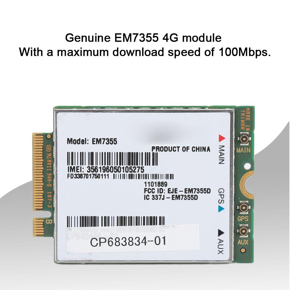 For Sierra Wireless AirPrime EM7355 100Mbps Notebook Built In 4G LTE Module for AT&t Verizon Sprint