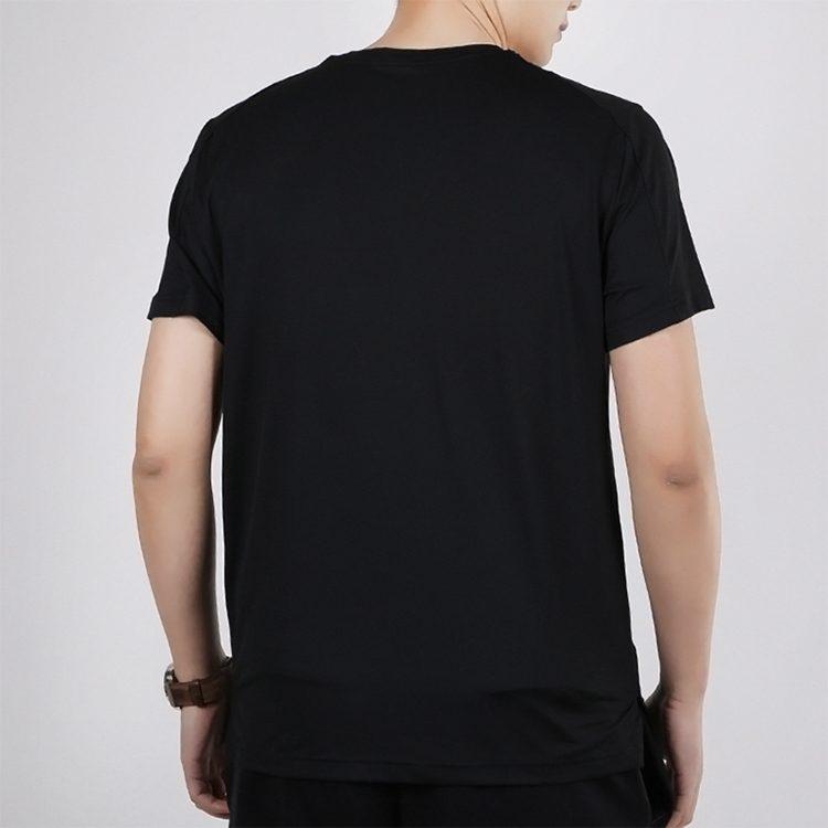 Nike T Shirts Men's Black Crew Neck Moderate Straight Fit CJ4634-010
