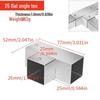 Stainless Steel Four-Way Tee Connector for Square Tubes - Weld-Free Fastener