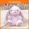 Keychain Rabbit Plush With Sitting Posture And Floral Design For Bag Gift
