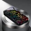 Neon Tech Skull Graffiti Black Glass Phone Case For Redmi Note 14 Pro+ 13 Pro 8 9 9S 12S 10 Pro 11 13C 14C A3 12 13 Black Cover