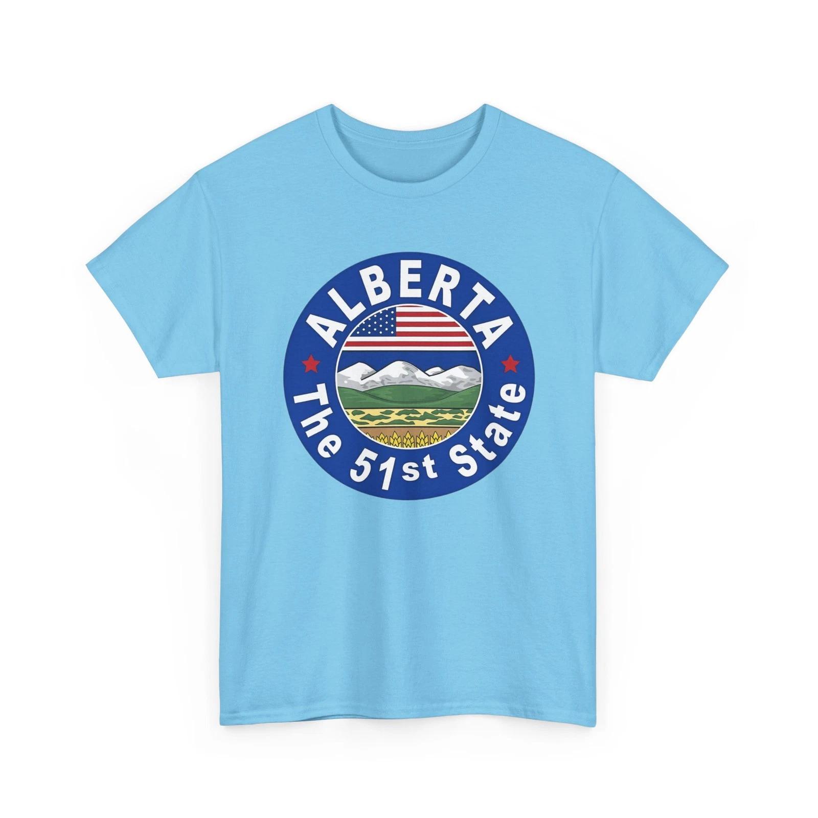 Alberta The 51st State Printed T shirt Canada Wexit Calgary Edmonton XL