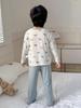 2025 Kids' Spring/Autumn Modal Cartoon Pajama Set: Lightweight & Loose Fit for Boys - Perfect for Home & Air Conditioning.