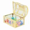 10PCS Diamonds Diving Toy Acrylic Golden Box Colorful Underwater Gem Pool Toys for Boys and Girls