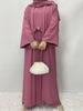 Women's Solid Color Muslim Robe: Multi-Color, Plus Size, Autumn Collection