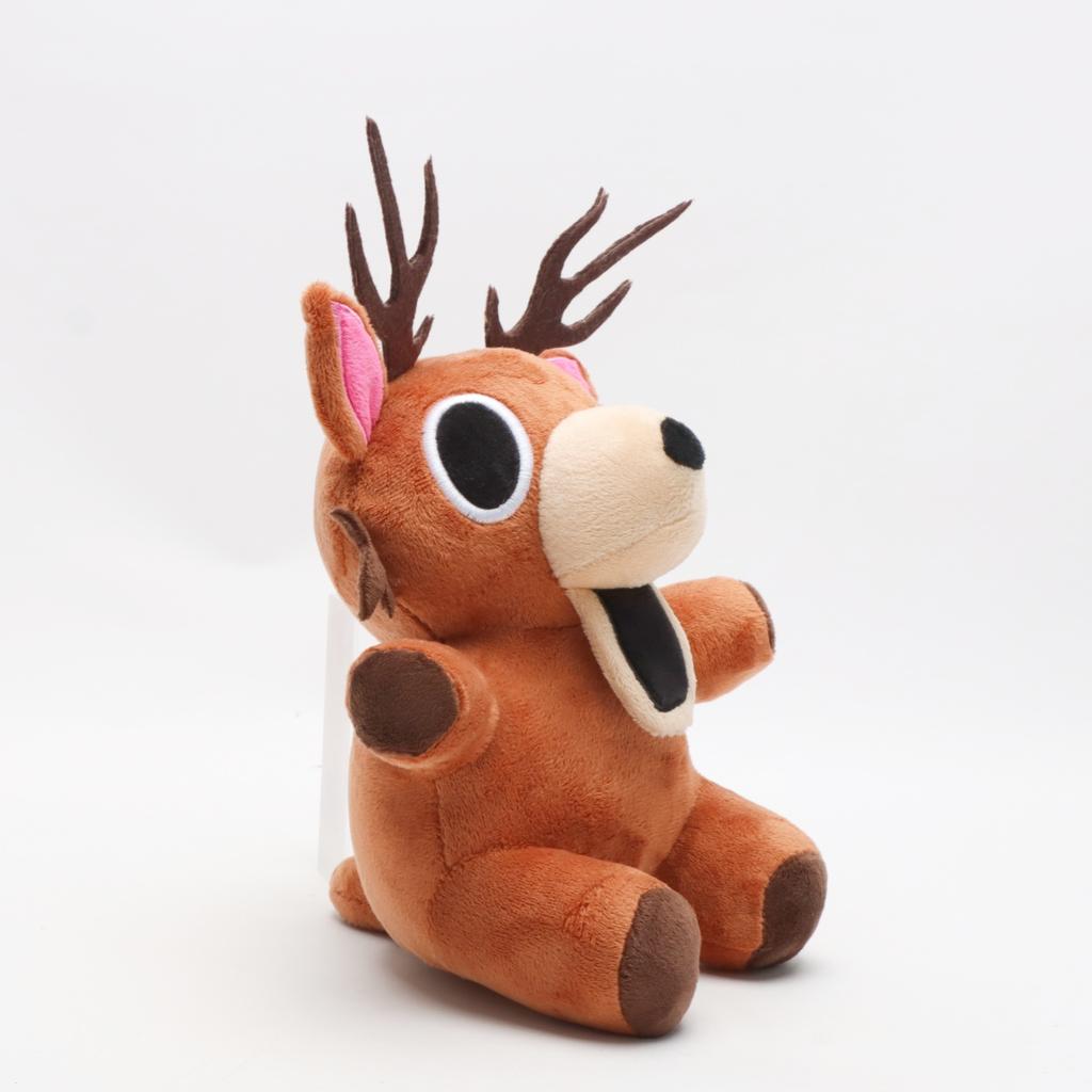 25cm 99 Nächte im Wald Hirsch Gaming Set Merchandise Kumpel Plüsch Spielzeug Hirsch Kumpel Kuscheltier für Kinder Spielefans Geschenkidee
