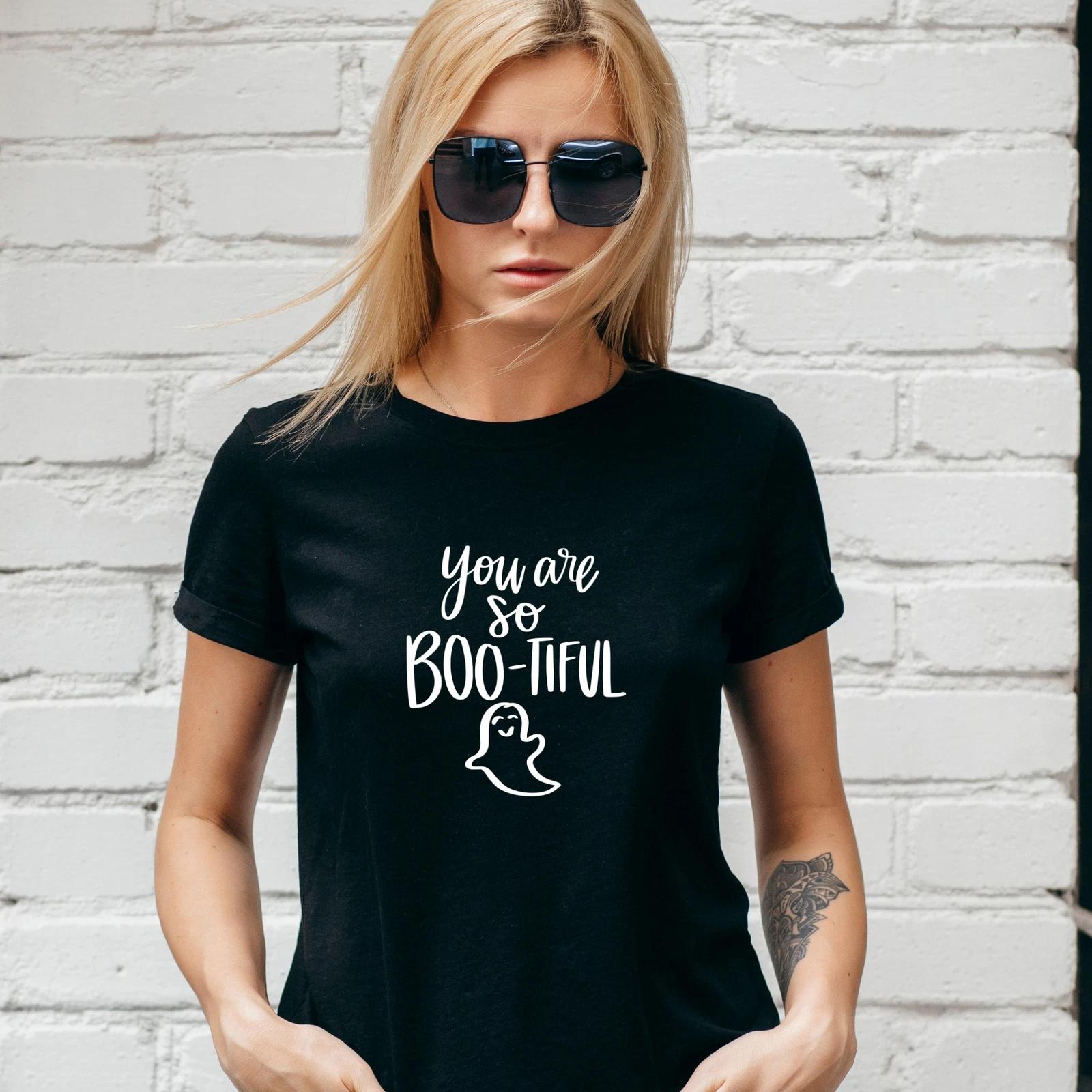 BOO-TIFUL T-Shirt, Amber Motif, HALLOWEEN, Fall Autumn WITCH , Unisex/Lady Fit XL