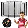 SIATKA NA TRAMPOLINĘ 12FT 355/366/374 cm na 8 SŁUPKÓW MOCNA I TRWAŁA