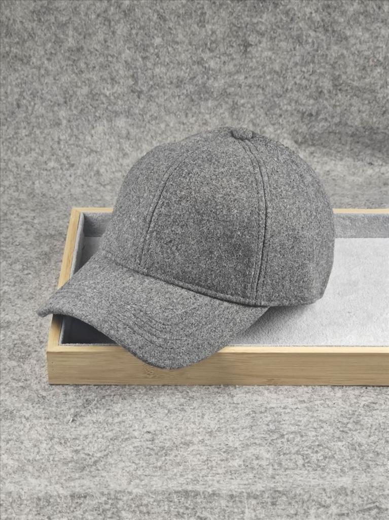 Solid Color Autumn and Winter Mud Baseball Cap Big Head Circumference Middle-aged and Elderly Peaked Cap Winter Thermal Hat Cold-proof Fashion Commute