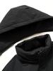 LOMON Men's Thickened Hooded Down Jacket - Removable Lining, Warm Winter Outerwear for Dad