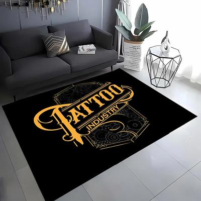 Dywan 3D HD Studio Tatuażu, Artykuły Gospodarstwa Domowego do Salonu i Sypialni, Maty pod Sofę do Pokoju Dziecięcego, Mata pod Drzwi Dywan Podłogowy Antypoślizgowy, Prezent