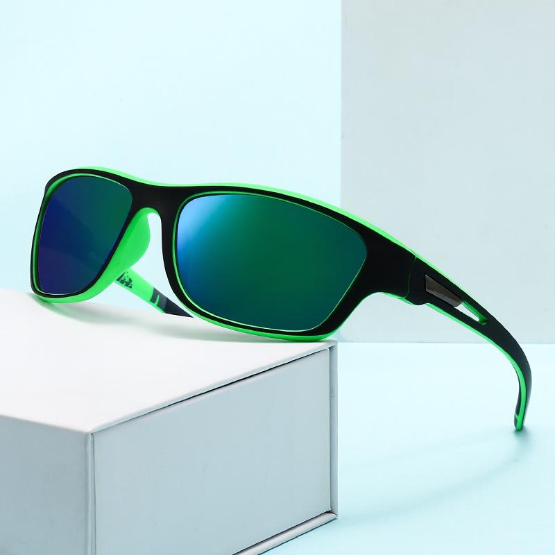 Men's Iridescent Polarized Cycling Sunglasses: Dustproof, Fashionable, UV Protection