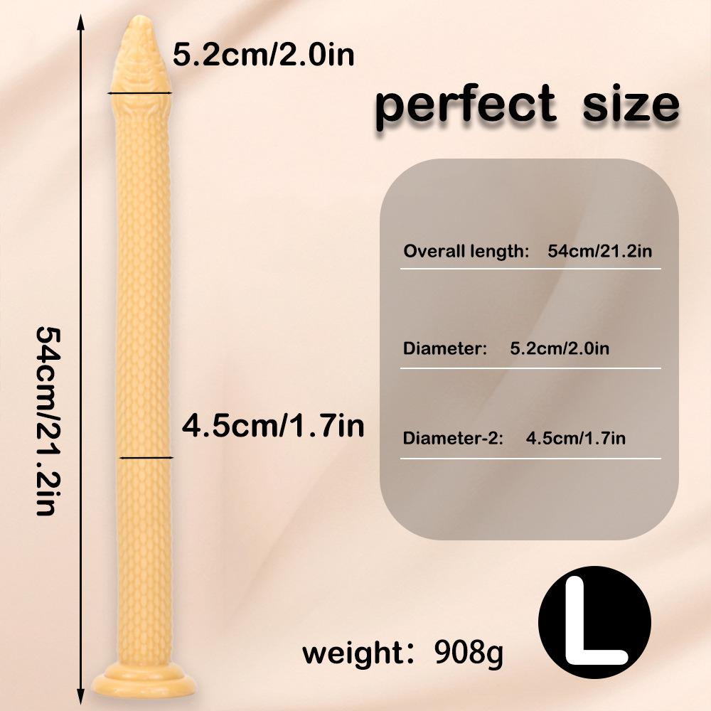 Super Long Anal Dildo, Snake Butt Plugs with Suction Cup, Prostate Massager Sex Toys for Men, Women