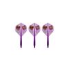 TRiNiDAD CONDOR AXE Rose of the Heart Dart Flights, Standard Size Medium, Clear Purple, Model: Natsumi Iwata Player Model