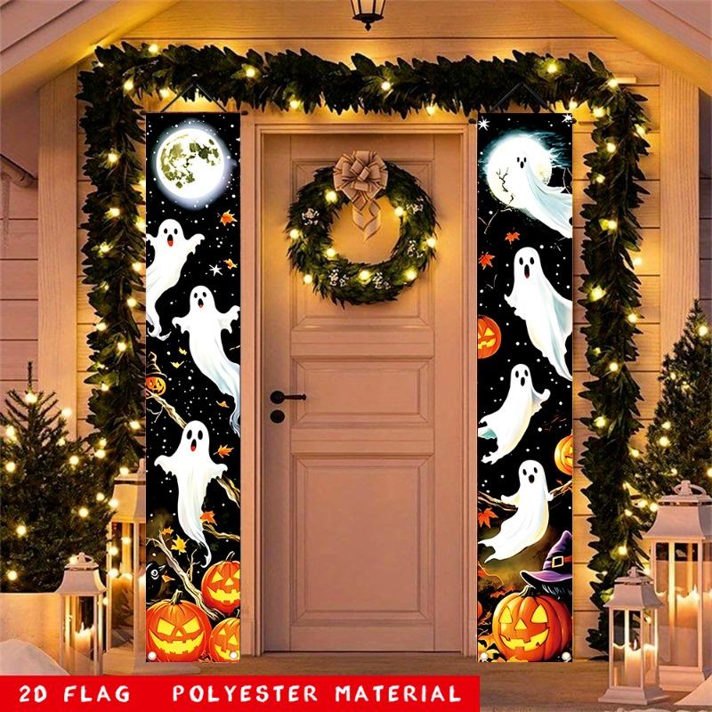 Door Couplet Banner 2pcs Halloween Decor 70.8x11.8in Home
