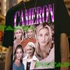 Cameron Diaz Retro Grafik T-Shirt: Unisex Hemd aus Baumwollmischung