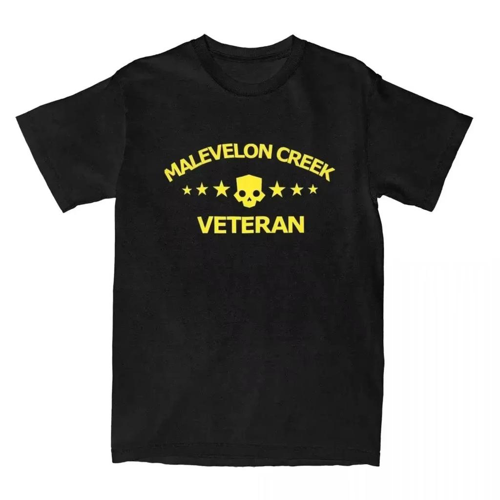 Helldivers 2 Poster Fan Art Women Men Print T Shirt Casual Tees Short Sleeve Round Collar T Shirt Cotton Summer Clothing Tees