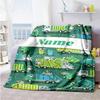 Garbage Truck Personalized Text Blanket Throw Personalized Blanket Warmthful Decor Versatile for Sofa Picnics Bedding Nap Ideal for All Seasons