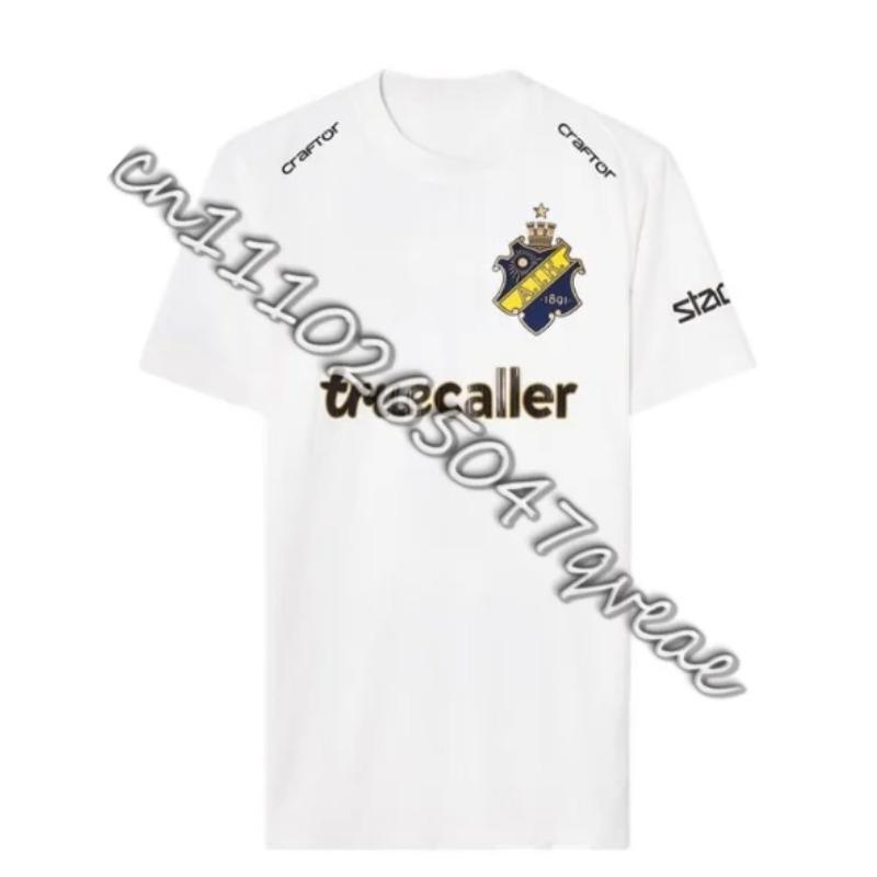 T-shirt for Men Summer Sweden Football Short Sleeve T-shirt 3D Print AIK Fotboll Jersey Kit 25-26 Home Jersey Kit
