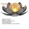 Luce solare a forma di loto, accensione/spegnimento automatico, IP55, impermeabile, design wireless, lampada solare da giardino, prato, patio, decorazione per esterni
