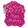 Inkdotpot Real Gold Foil Bracket Shape Paper Hang Tags Happy Birthday Favor Tags Pack Of