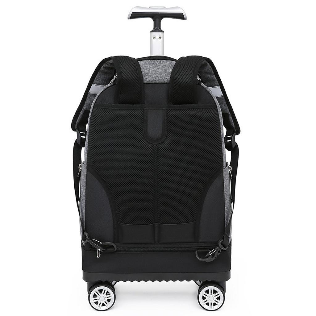 Rolling Backpack Large Capacity Wheeled for Overnight Travel Adults