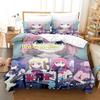 New BOCCHI THE ROCK Bedding Set Single Twin Printed Bed Set With Pillowcase Duvet Cover Soft Single Double Queen Super King Size