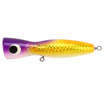 Großer Popper-Köder, attraktive Farbe, reflektierendes Design, Linde, 18 cm, 120 g, Holzköder für Bass, Thunfisch, GT