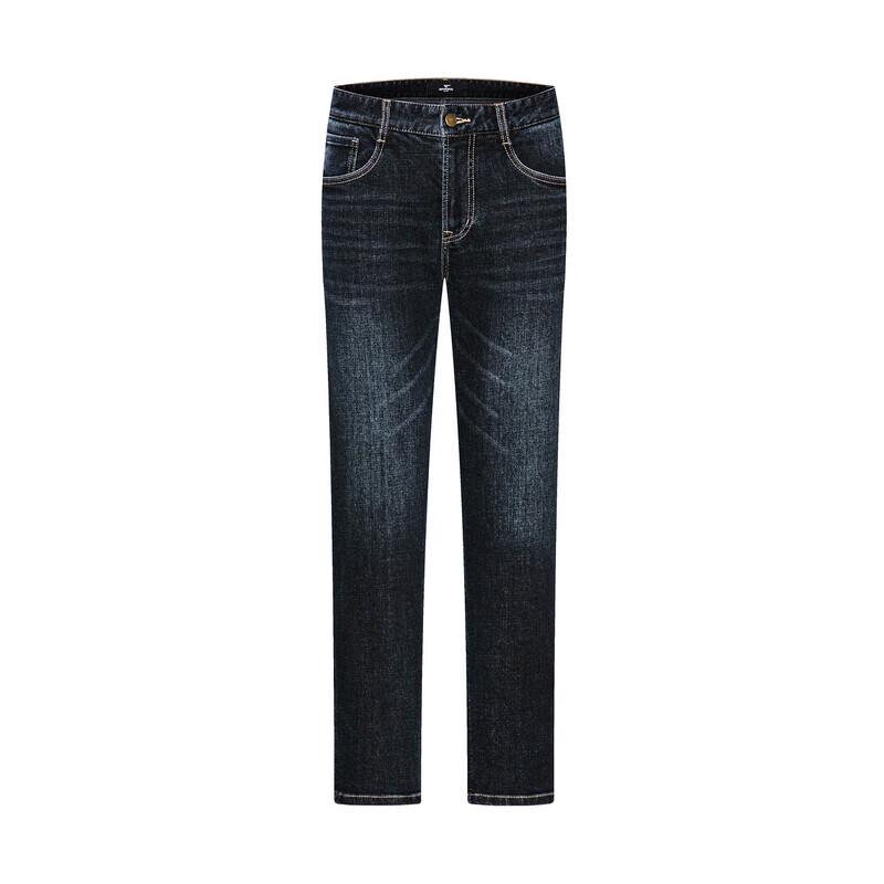 Septwolves Men's Washed Straight-Leg Stretch Jeans