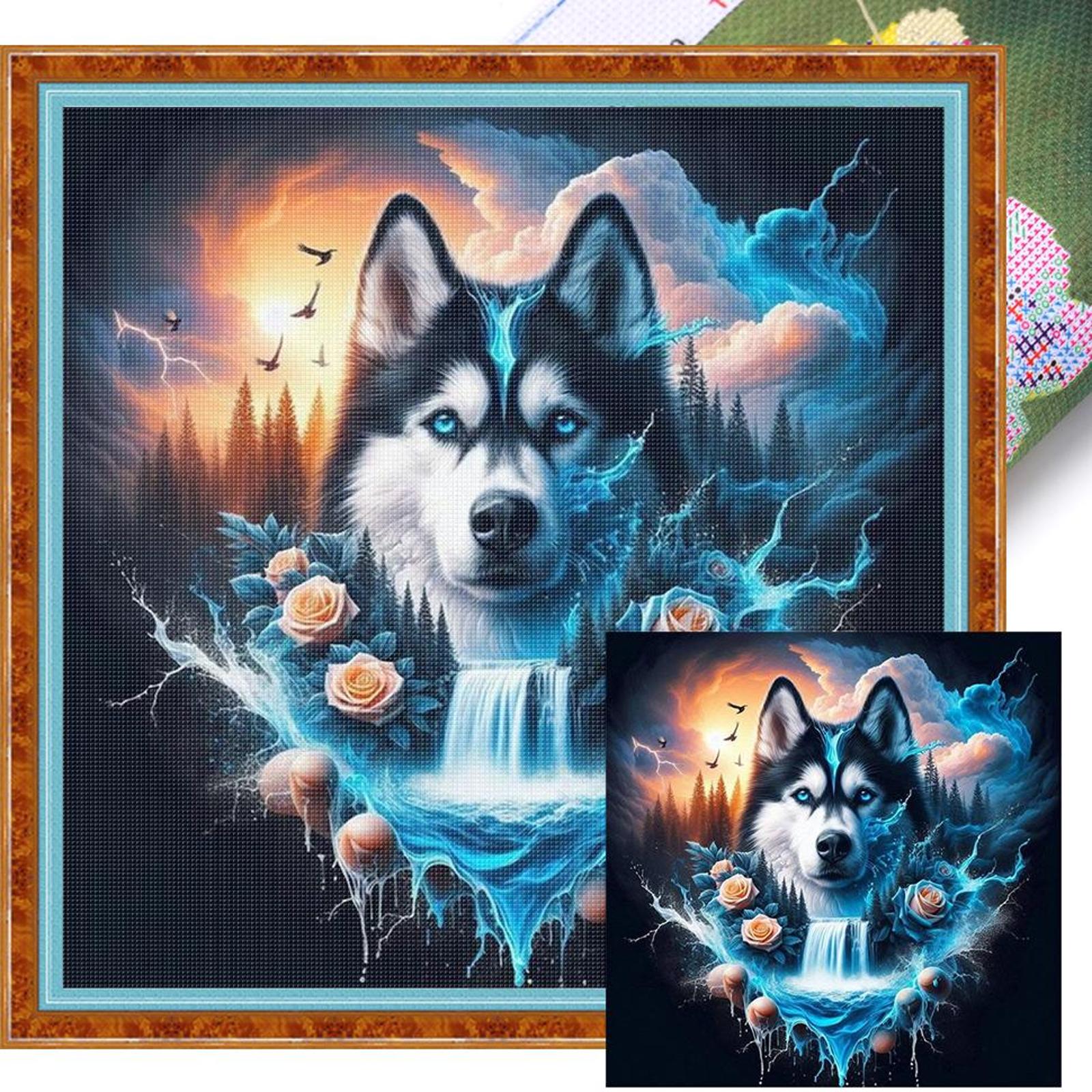 

Набір для вишивки хрестиком з тваринним принтом DIY 11CT Набір для рукоділля Вишивка Домашній декор