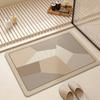 Bath Mat Absorbent Stain Resistant Non Slip Bath Rug Quick Dry PVC Bathmat