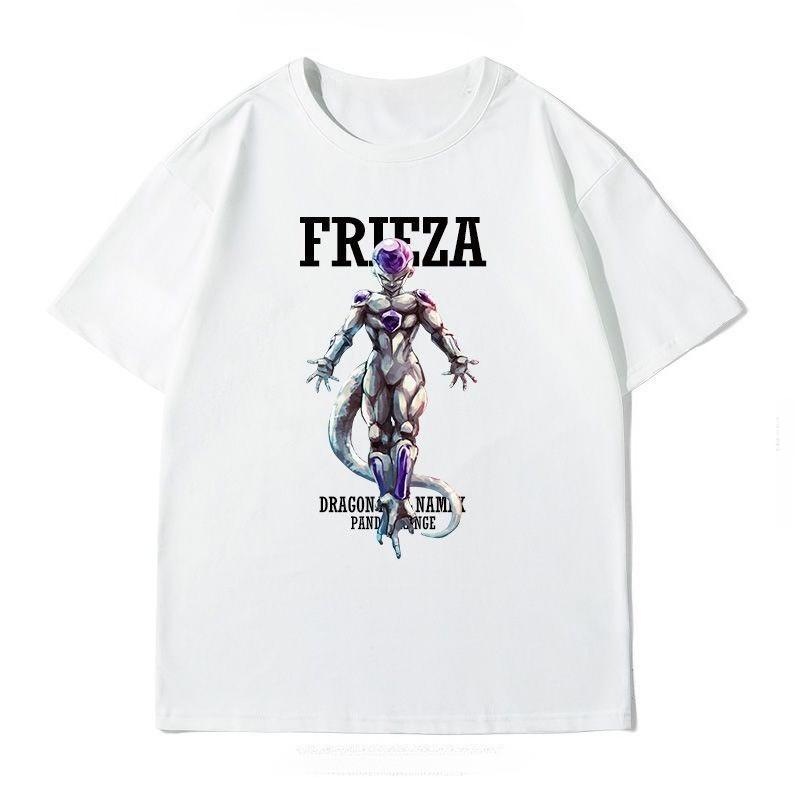 Anime Surrounding Dragon Ball Wuzi Printing Japanese Fashion 2025 Summer New Shortsleeved Tshirt Mens Shirt S