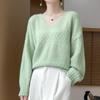 Women's Cashmere Sweater Qinghe Cashmere 30% Cashmere 70% Wool Autumn and Winter Cashmere Pullover Hand-woven Soft and Warm