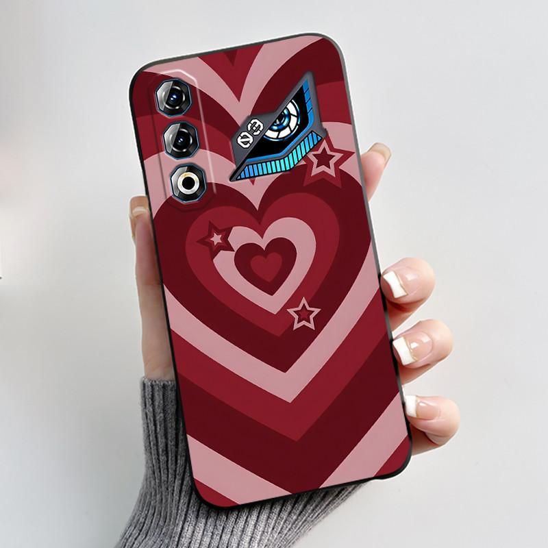 Für ZTE Nubia Neo 3 GT 5G Z2465N Hülle Süßes Kaninchen Schwarz Weiches TPU Silikon Stoßfeste Rückabdeckung Für ZTE Nubia NEO3 GT 5G Hülle