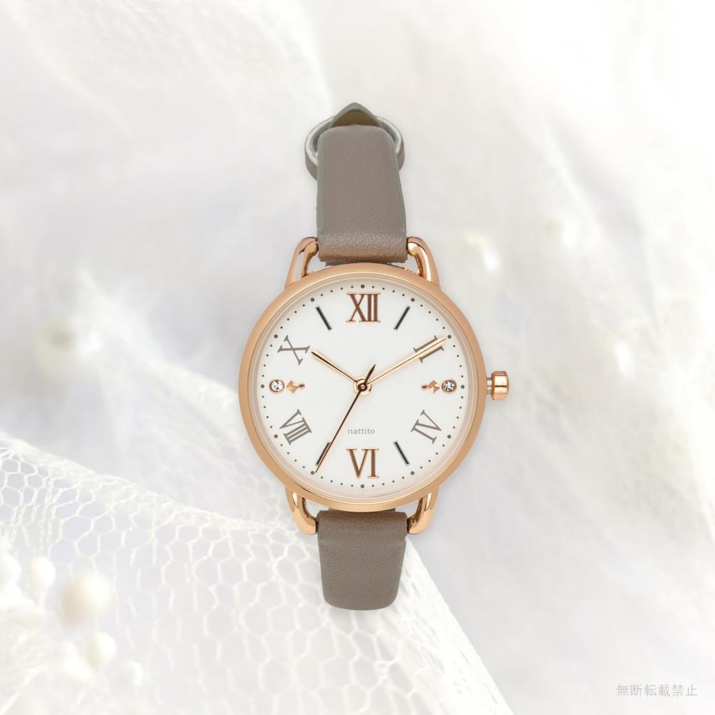 [Praca w terenie] Zegarek damski analogowy skórzany pasek tarcza kamień elegancki szary Lassie JN010-5 szary