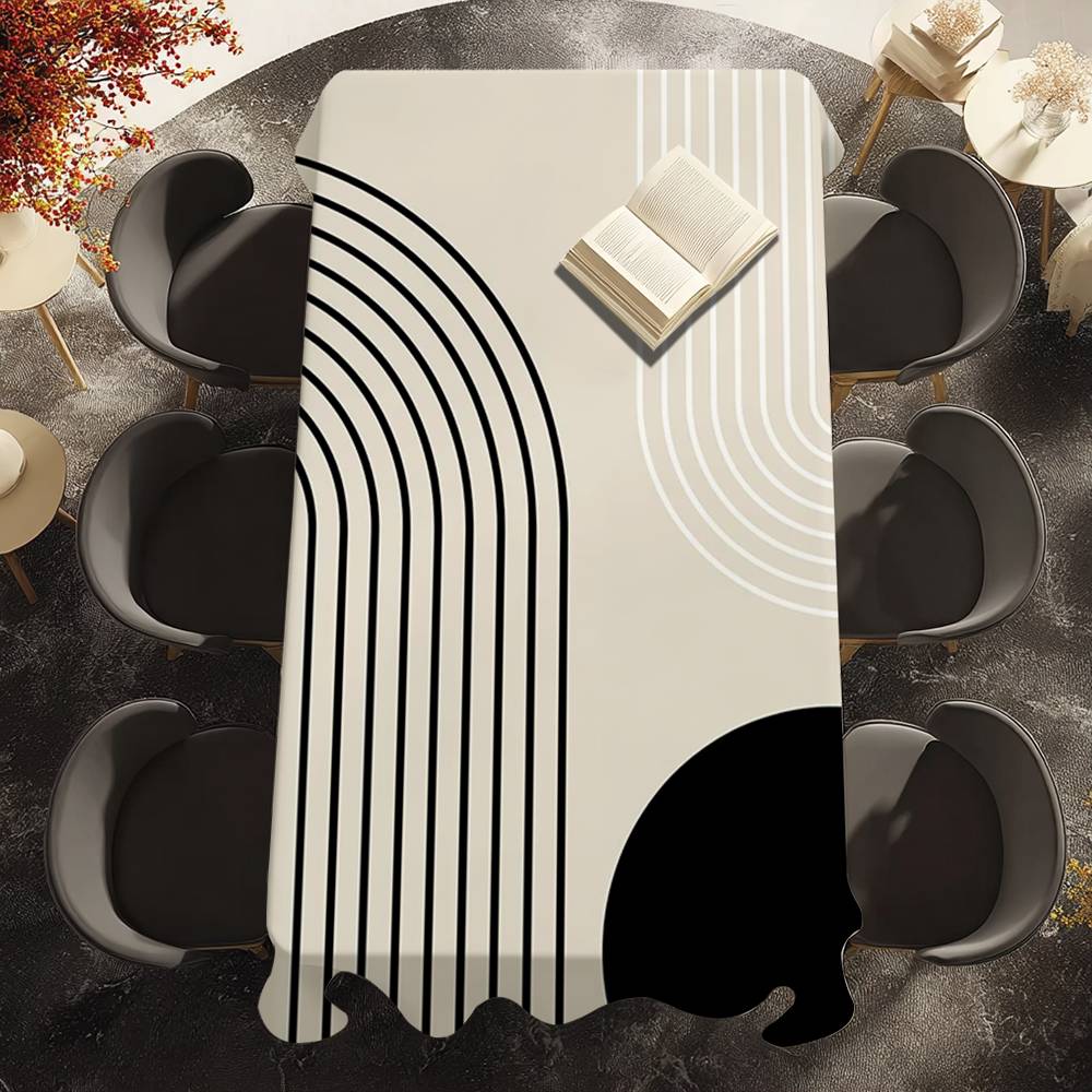 Abstract Bohemien Wanddecoratie Tafelkleed Picknick Terras Restaurant Vakantiefeest Wasbaar Vlekbestendig Polyester Tafelkleed 100x140cm