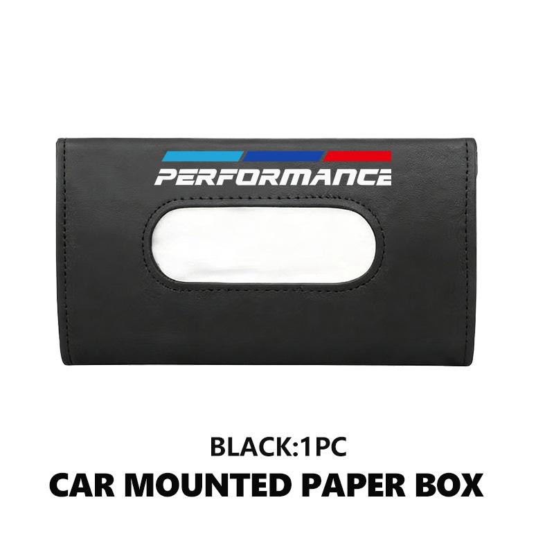 BBKK9 Car Tissue Box Sun Visor Type Block Hanging Napkin Holder Paper Rack For BMW M M2 M3 M4 M5 M6 E46 E90 E60 F30 E39 X1 X3 X4 X5