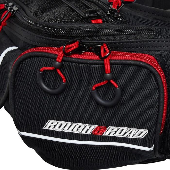 Rough & Road Waist Bag Rough Waist Bag Wide Black/Red W29xD10.5xH14cm RR9612