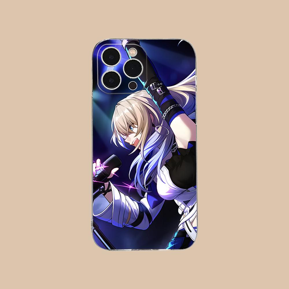 HSR Serval Clear TPU Mobile Case for iPhone 17 16 15 14 13 12 11 X XR XS Air Pro Max Plus Mini Colorful Cover