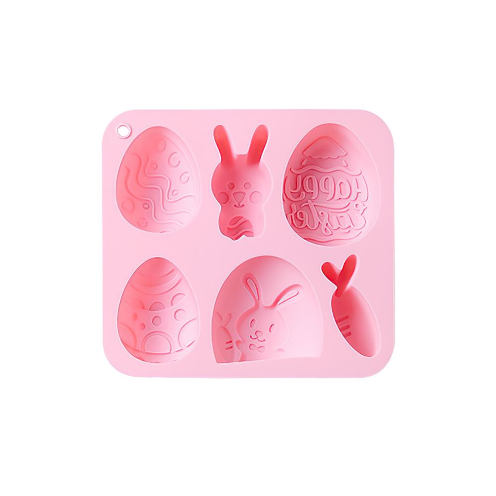 

1~10PCS Cake Mold Cute Egg And Rabbit Style Gift Available For Easter Food Grade Silicone Kitchen Baking Accessories Tools