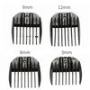 4PCS/Set Guide Comb Set Black Clipper Spare Parts Haircut Accessories