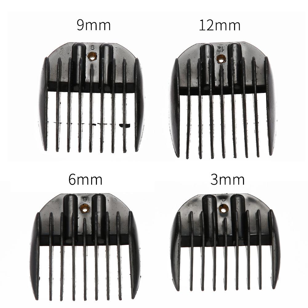 4PCS/Set Guide Comb Set Black Clipper Spare Parts Haircut Accessories