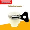 Universal 4-Point Thread Faucet Connector for 18-22mm Pipes