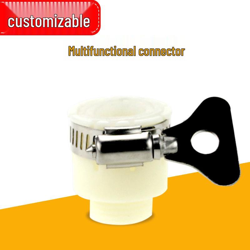 Universal 4-Point Thread Faucet Connector for 18-22mm Pipes
