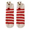 Weihnachtssocken Kinder Mittelhohe Socken Baumwolle Fleece Verdickte Schlafsocken Korallenfleece Warm Niedlich Fleece Kurze Socken