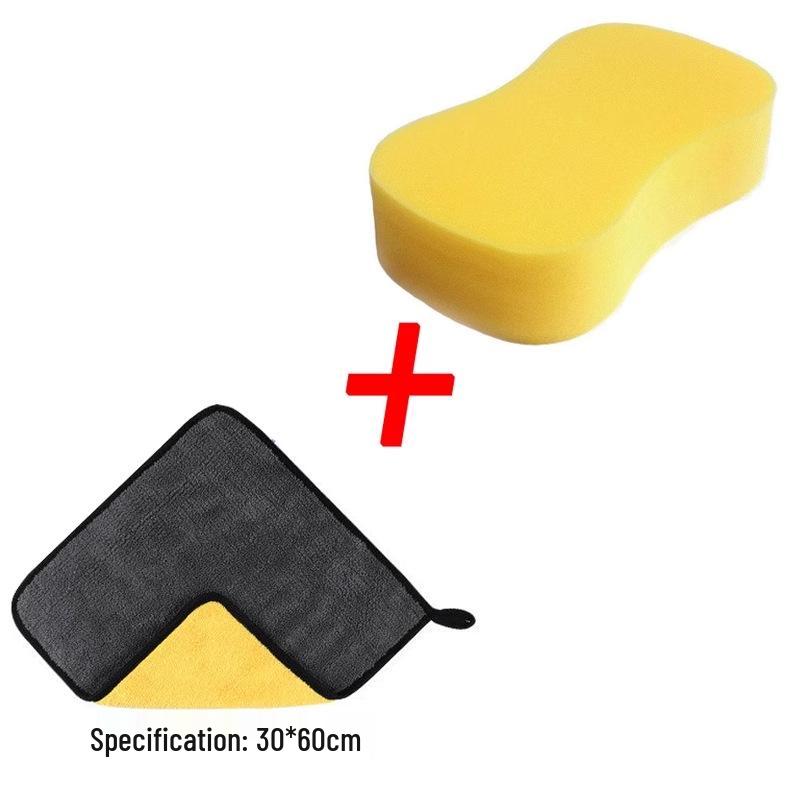 Extra Large Coral Figure 8 Car Wash Sponge for Waxing and Detailing