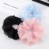 Korean Style White Lace Scrunchie for Women - Elastic French Retro Hair Tie