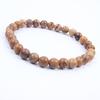 Red Agate Crystal Bracelet: Simple Round Beads, Couple Style Hand Jewelry